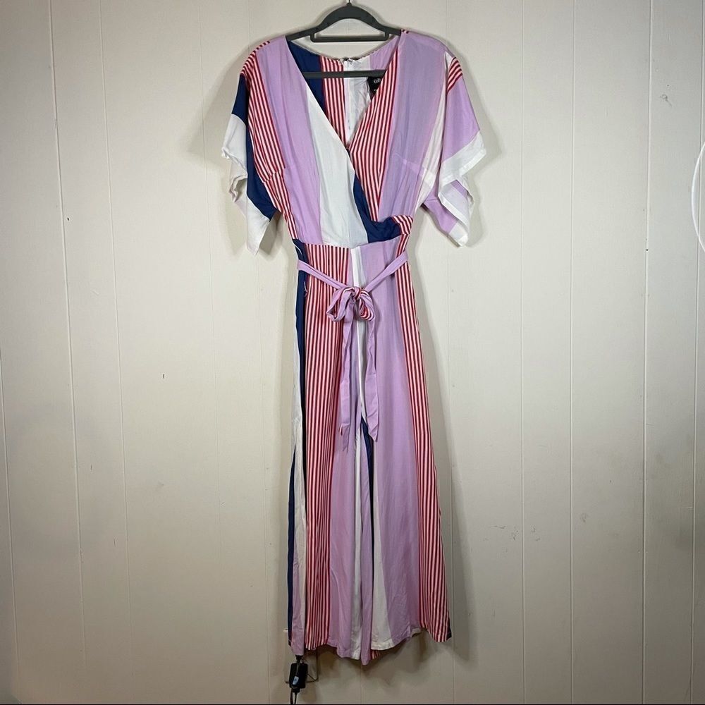ModCloth + Collectif Keiko Sunset Stripes Jumpsuit